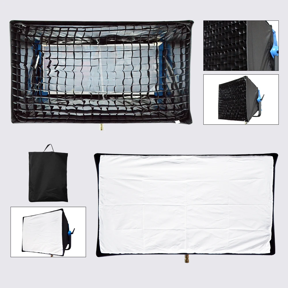 Factory selling! High CRI 500W New led rgb soft panel video production light studio photography camera lighting equipment stand