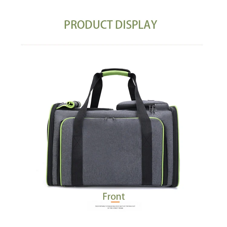 Two Sided Expandable Rolling Pet Carrier travel bag Airline Approved Pet Carrier Bag factory