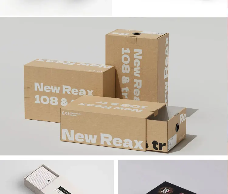 Custom Logo Blank Shipping Boxes for Small Business Small Corrugated ...