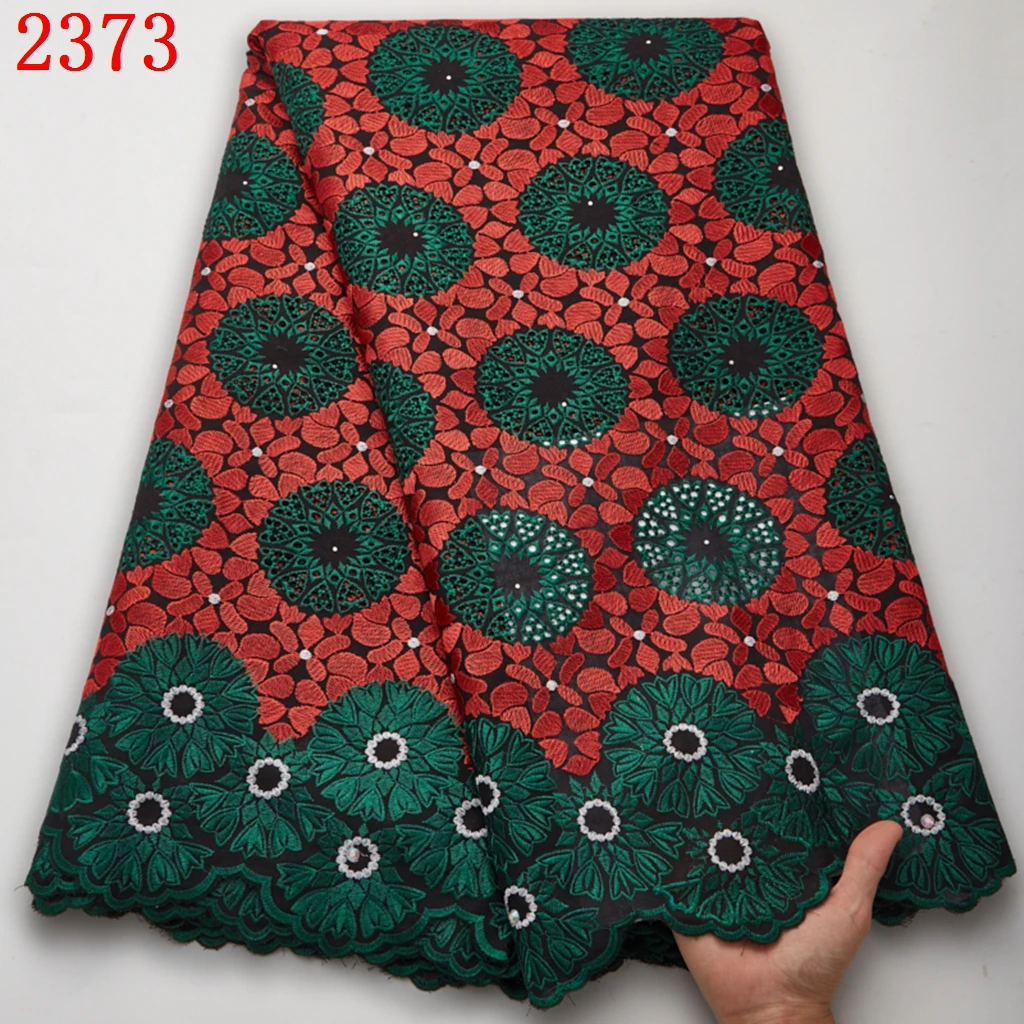 2464 Newest Nigerian Swiss Lace Fabric With Stones African Embroidery ...