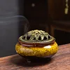 Le brûleur d'encens jaune de four-vient avec le coton ignifuge