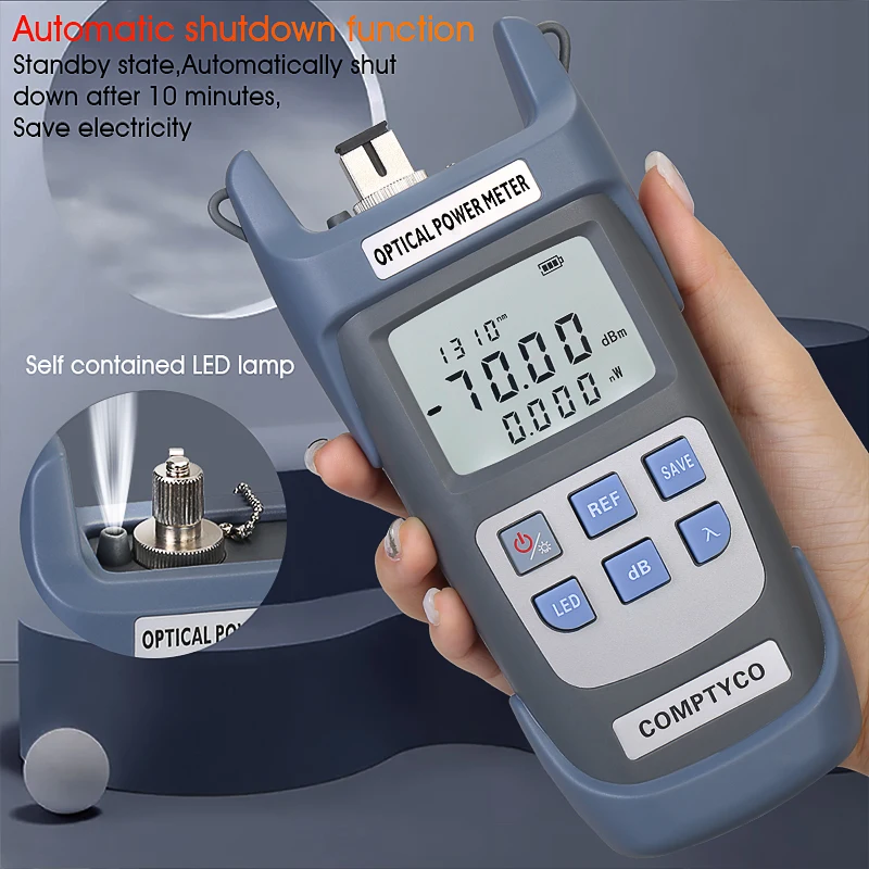 COMPTYCO High precision Fiber Optic Tester AUA-G710A/G510A OPM with LED 10 wavelength Fiber Optic Equipment Optical Power Meter factory