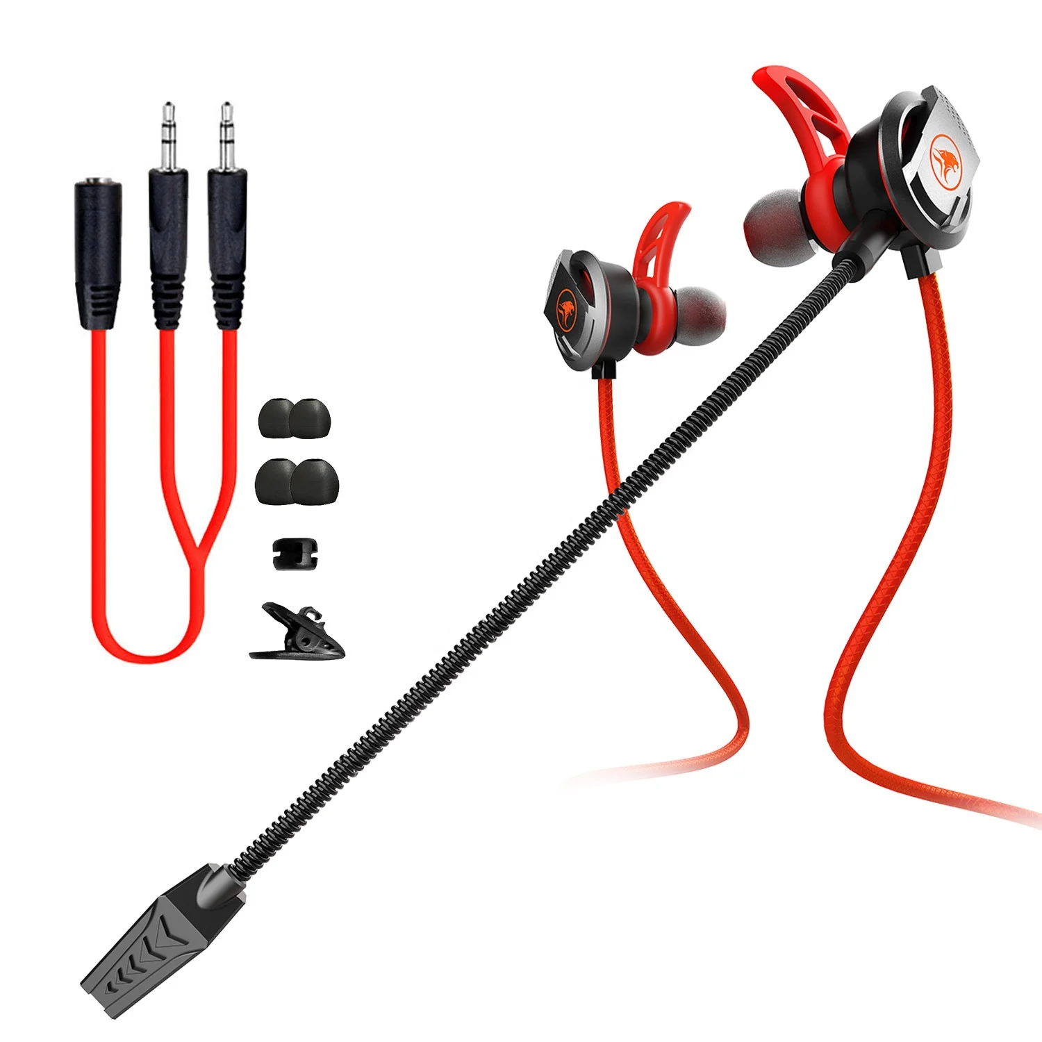 Penjualan Laris Headphone Ponsel Universal Earphone Kabel dengan Mikrofon  Lepas Pasang Headset Gaming Earphone Kabel