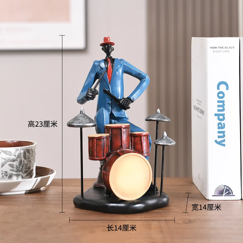 Vintage Jazz Band Ornaments - Creative Music Figures