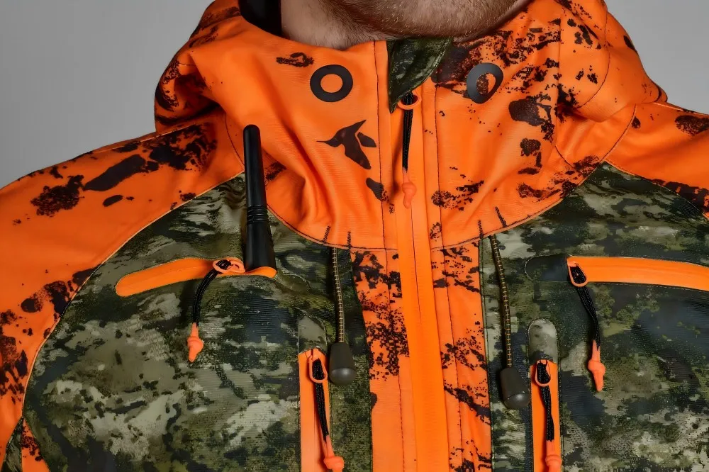 CONMR Functional Pockets Safety Design Hunting Jacket, High Visibility Camouflage Tactical Apparel OEM Custom Logo