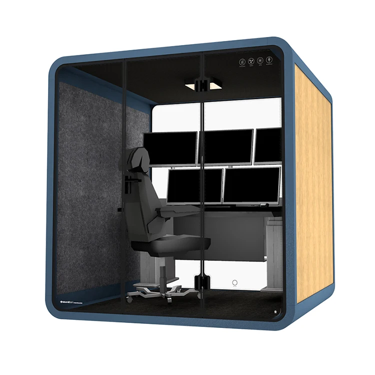 Factory Acoustic Movable Silence Booth Soundproof Booth for Office