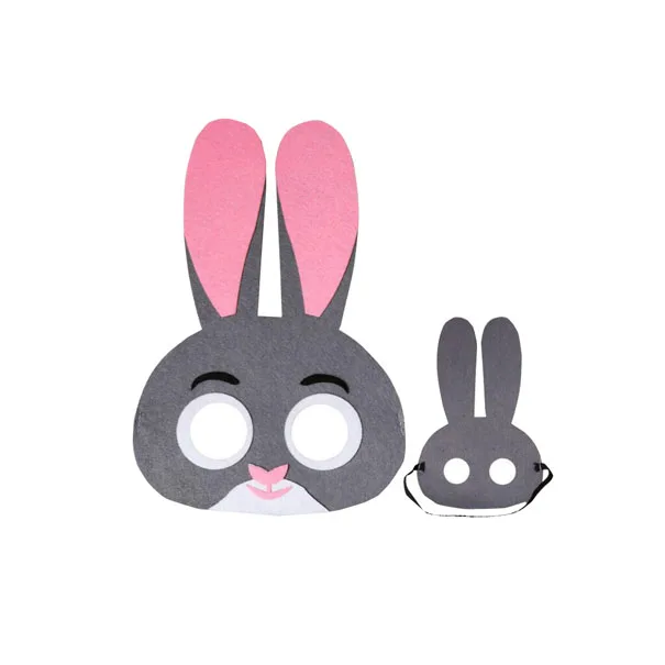 WOLF FELT FACE MASK WOLF MASK DRESS up COSTUME PRETEND PLAY KIDS MASK