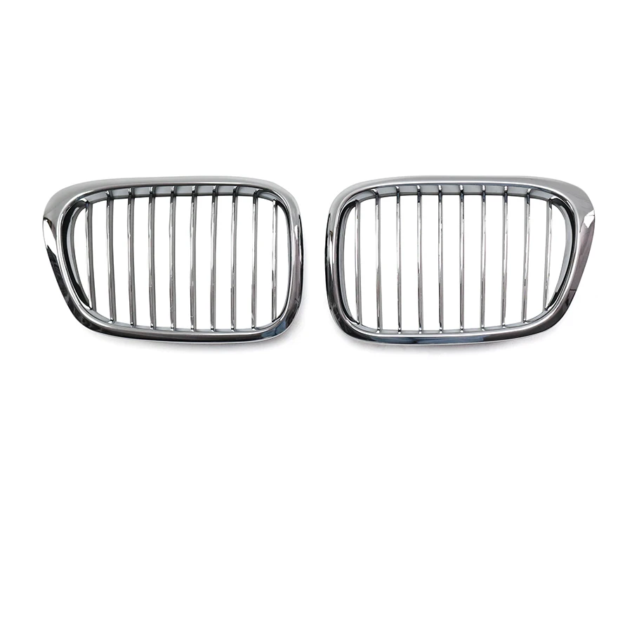product tiypeor front kidney grille for bmw 5 series e39 2002   2004 upgrade double slat racing bumper grille hood grill203-3
