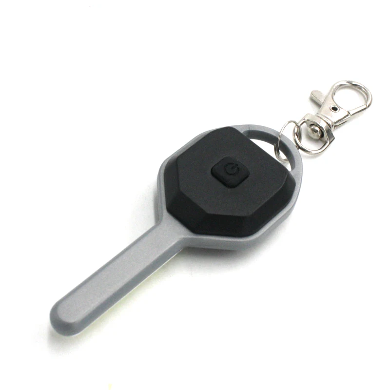 Small Size ABS LED Flashlight Light Mini Key Shape Key Chain Ring Keychain Lamp Torch Emergency Camping Night Light