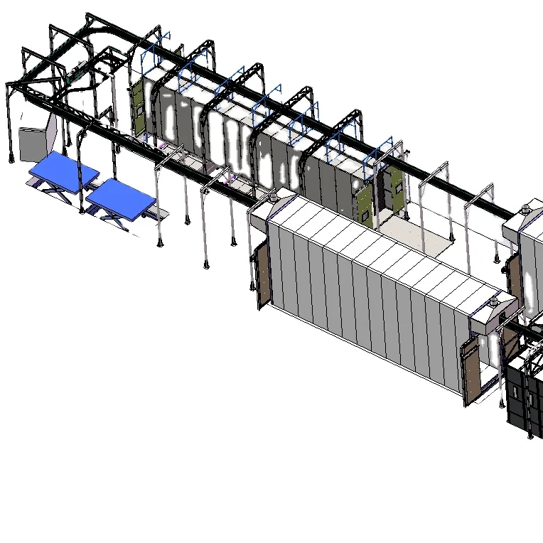 Трансформаторная Электростатическая линия порошкового покрытия для покраски