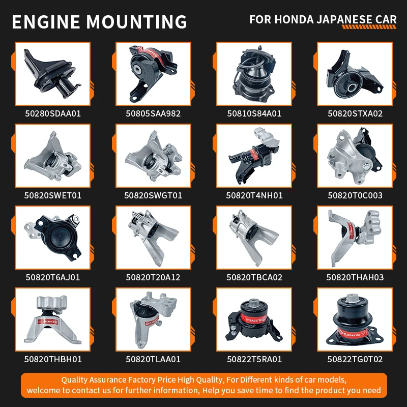 50820T6AJ01	High Quality Engine Mount for Honda ELYSION RC3/RR8 50820-T6A-J01 Engine Rubber Mounting
