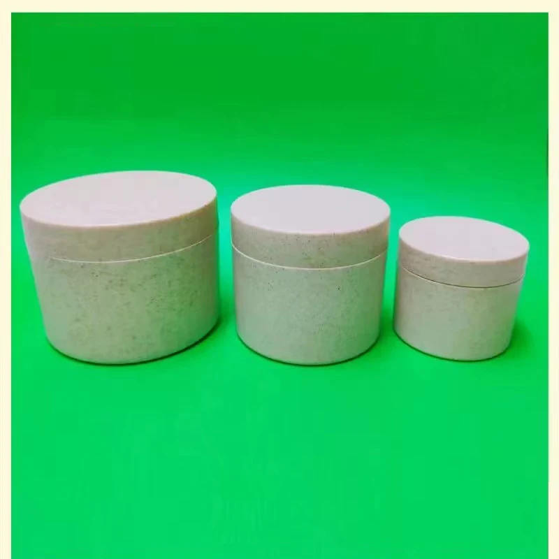 New Style Empty Customized Degradable Wheat Straw Cream Jar 240G 300G Cosmetic Body Lotion Container