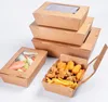 Caja con ventana Kraft