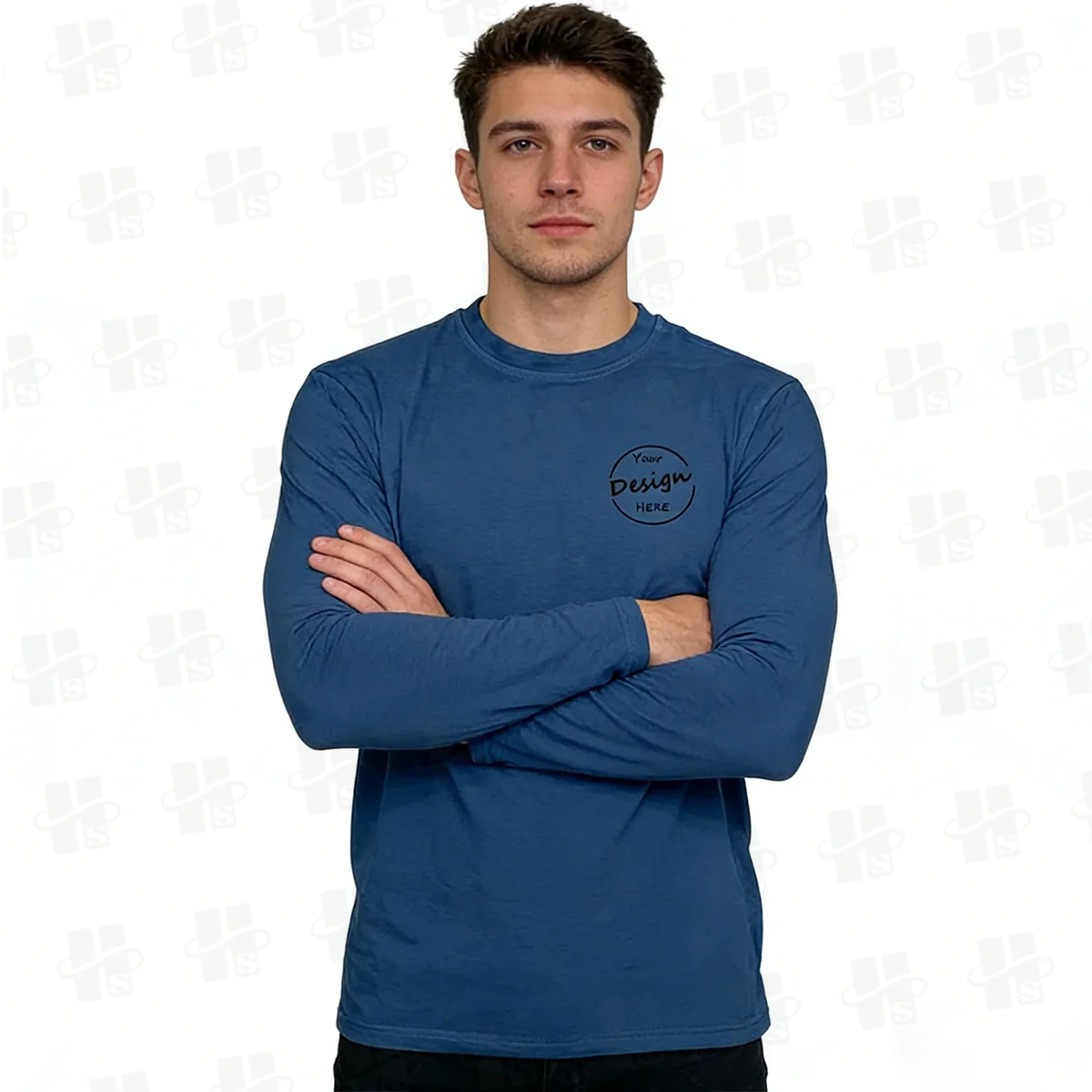 Top Trend Bamboo Fiber Men’s Long Sleeve T-shirts Soft Gym Wear Screen Printing Wholesale Bamboo Spandex T Shirt