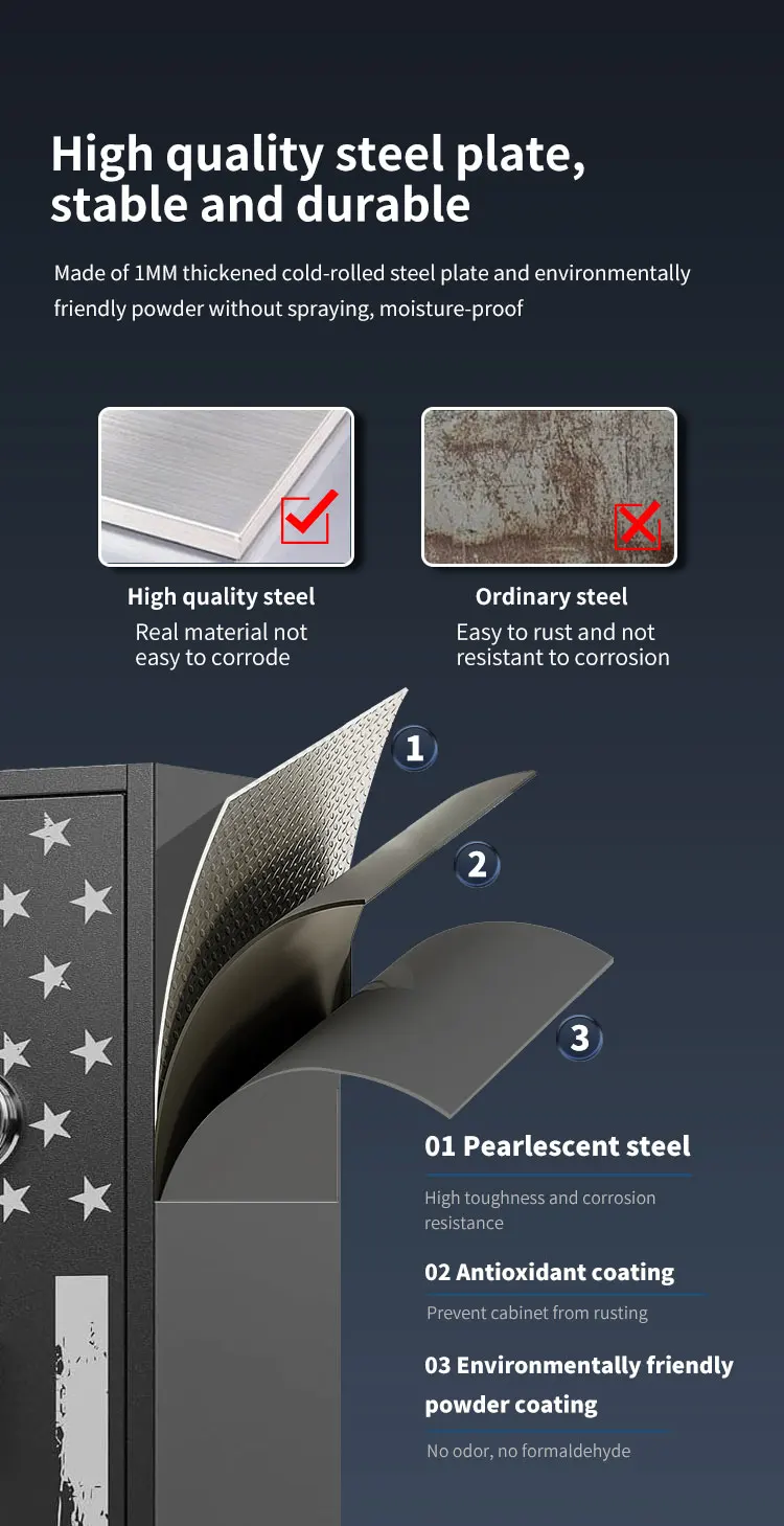 CEQSAFE China Manufacturer Hidden Digital Security Cabinet Box Gun Safe manufacture