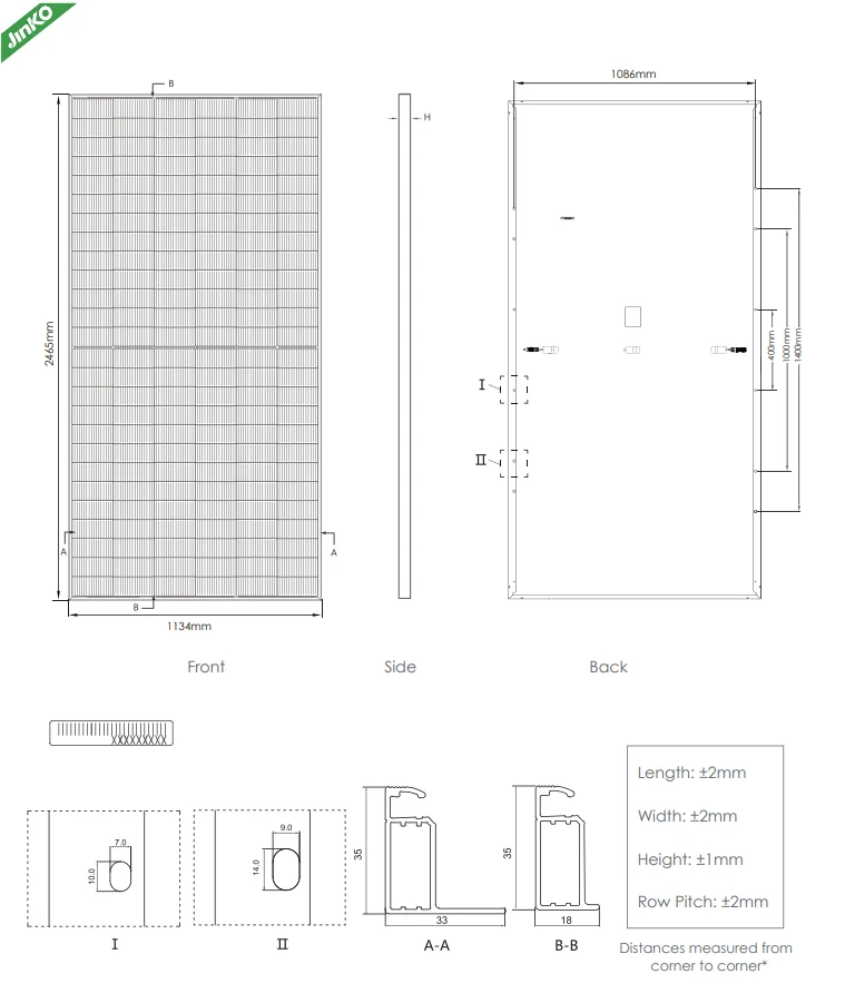 Jinko Tiger Neo N-Type 78HL4-V Solar Panels - 615W to 635W