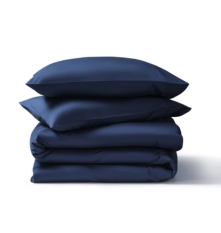 Wholesale 100% Cotton Plain Luxury Full Bedding Sets High End Bed Sheet Soild color