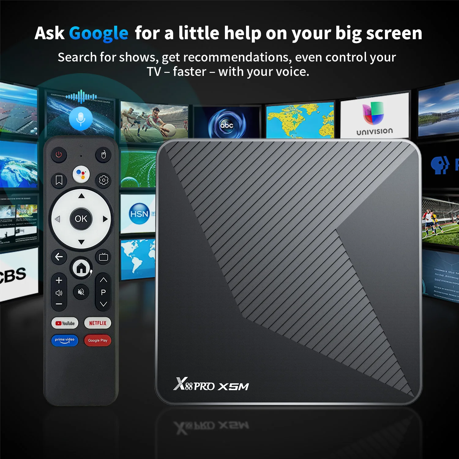 2025 New Arrival X88PRO X5M Amlogic S905X5M Android 14 AI Tv Box 4gb 64gb 2.4G 5G Dual Wifi TVBOX Smart Android Box Set Top Box