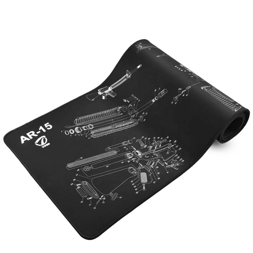 Custom Gun Cleaning Mat Premium Rubber Mouse Pad for Cleaning Tools Optimal for Gun Care and Maintenance