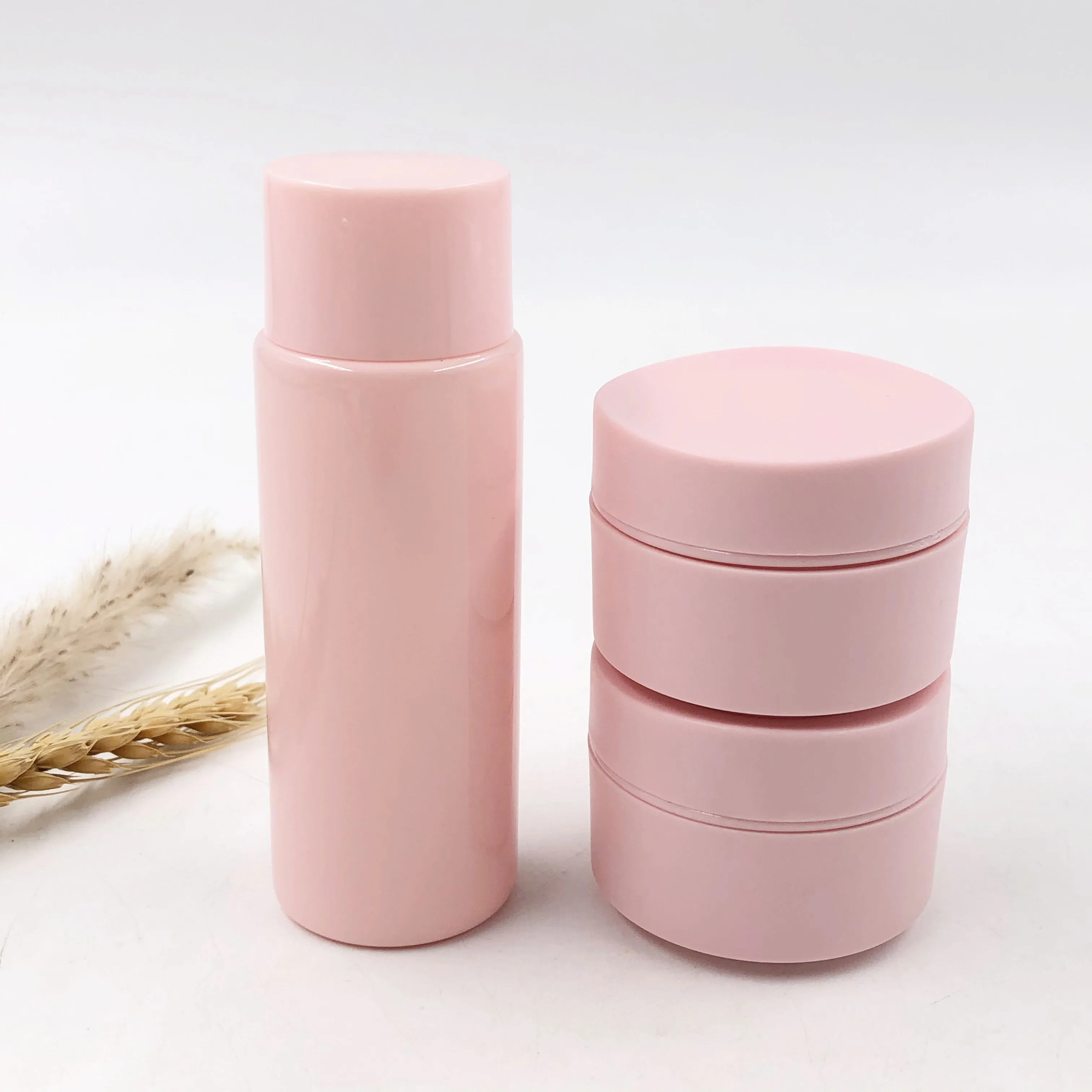 60ml Plastic Pink Cosmetic Bottle Toner Bottle Lotion Container Plastic