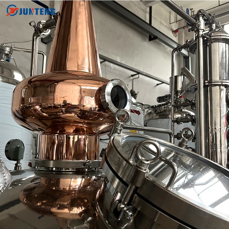 500l 3000l Copper Whisky Still Rectifying Distillation Colume Electric