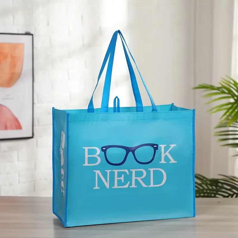 Wholesale Custom Printed Eco Friendly Reusable Grocery PP Non Woven Fabric Tote Shopping Bags factory