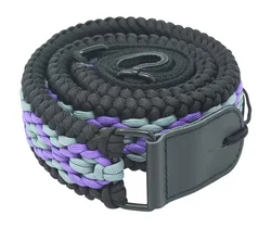 Новое поступление 2022 кожаный ремень для гитары ручной работы из Паракорда с крестообразным ремешком и