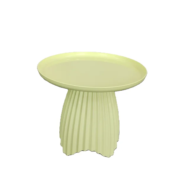 Nordic Style Mushroom Shaped Small Tea & Coffee Green Table Modern Plastic Furniture for Hotel Wholesale Living Room Furniture