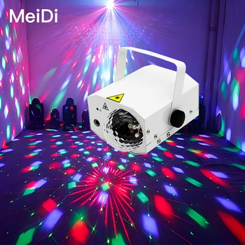 Mini portable 16 in 1 laser magic ball light, suitable for disco, family party, KTV club, playground performance lights