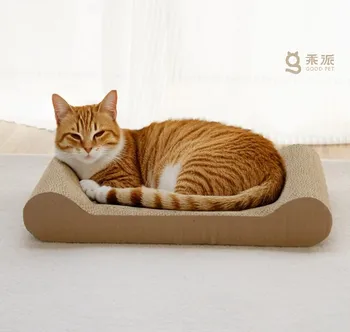 Wholesale Corrugated Cardboard Cat Scratcher Big and Kittens Made From Durable Paper