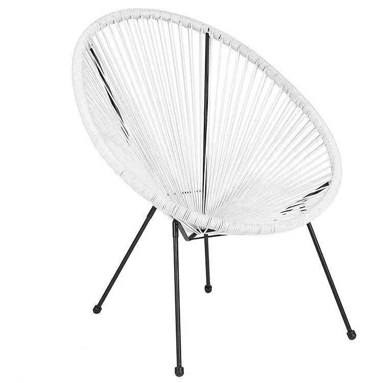 black string moon chair