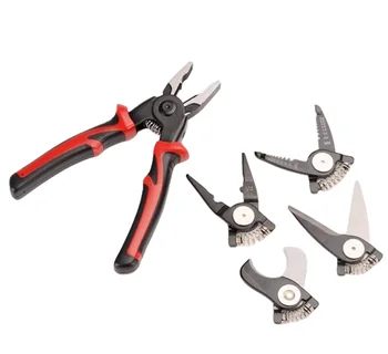 Factory Price 5 IN 1 Plier Tool Set Stripping Pliers Set for Wire Cutting Stripping Crimping