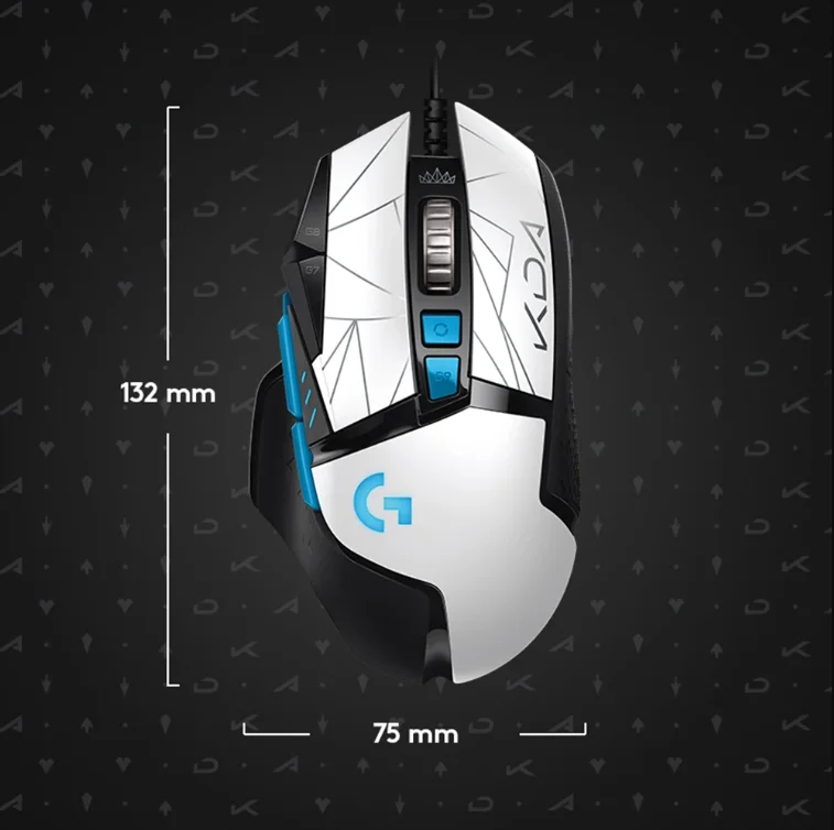 Logitech G502 KDA HERO Gaming Mouse - 11 Programmable Buttons