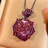Black gold dried rose pendant with box chain