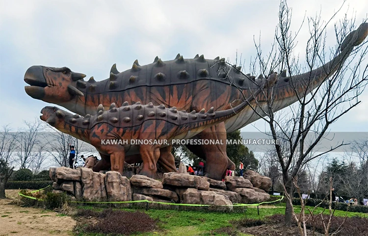 Dino Forest Park Products Animatronic Dinosaur Realistic Dinosaurs Animatronic Model Saichania
