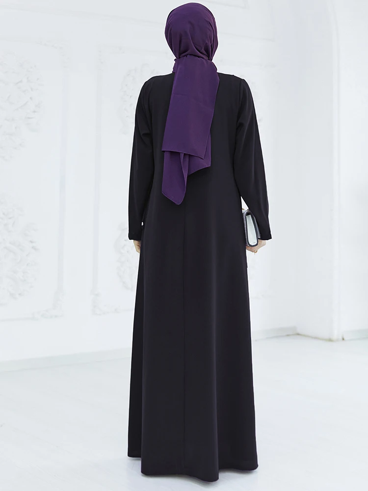 Wholesale Eid Muslim Hijab Dress Abya Muslim Women Sequins Long Sleeve ...