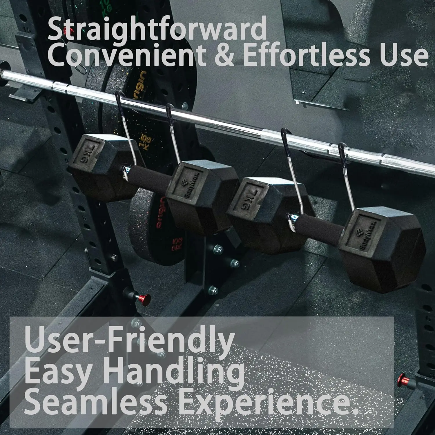 Gancio Per Manubri Da Palestra - Supporto Fino A 225 Libbre, Per Allenamento Sicuro