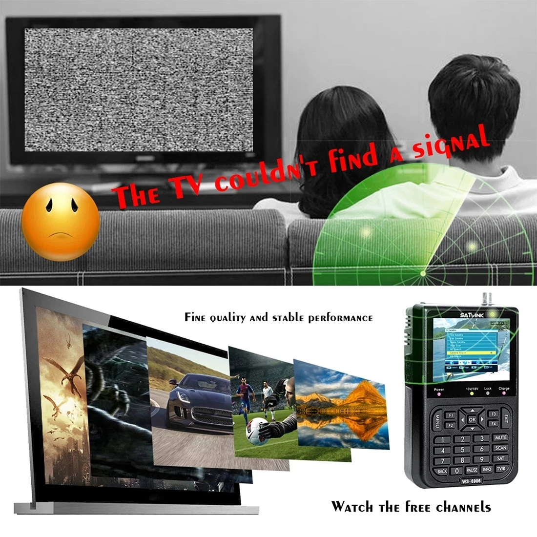 Fast Delivery Digital Satellite Finder Meter Satfinder Signal Finder Digital Satellite Finder Meter Satellite TV Receiver