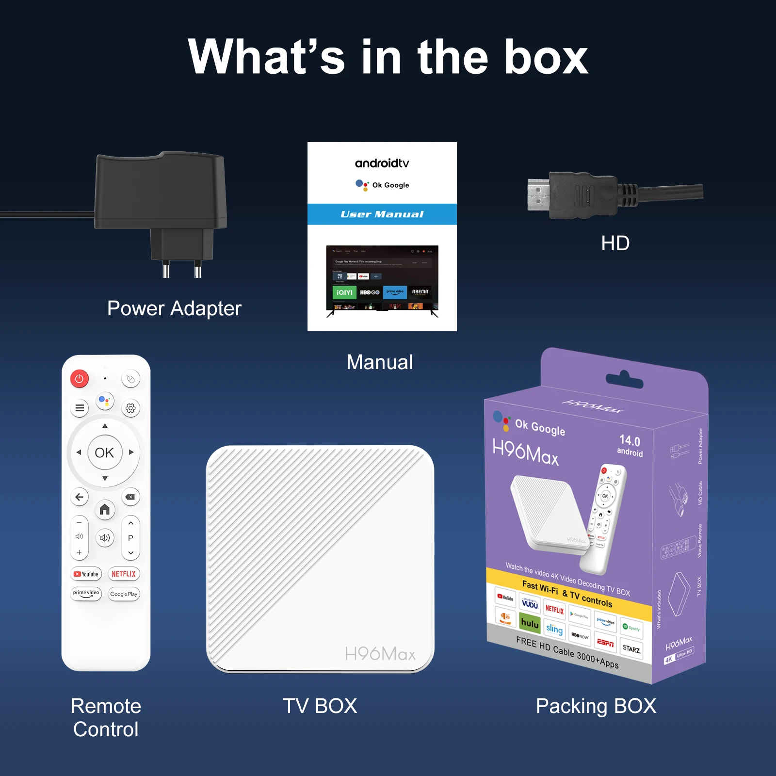 Factory Price H96 MAX H313 Android 14.0 Allwinner H313 TV BOX H96MAX WIFI 6 Smart TV Box