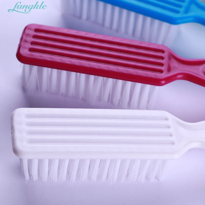 Hotselling Nylon Hair Dust Nail Brush Plastic Handle Dust Brush Nail