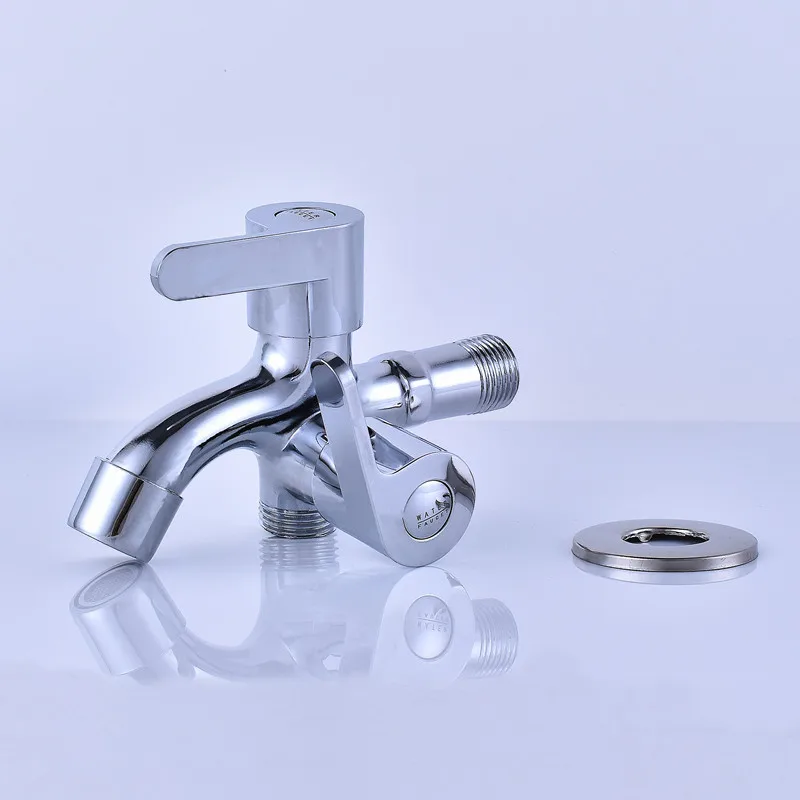 Simply Quick Open Single Cold Zinc Alloy Chrome Washing Faucet  Machine Mop Pool Garden Water Tap