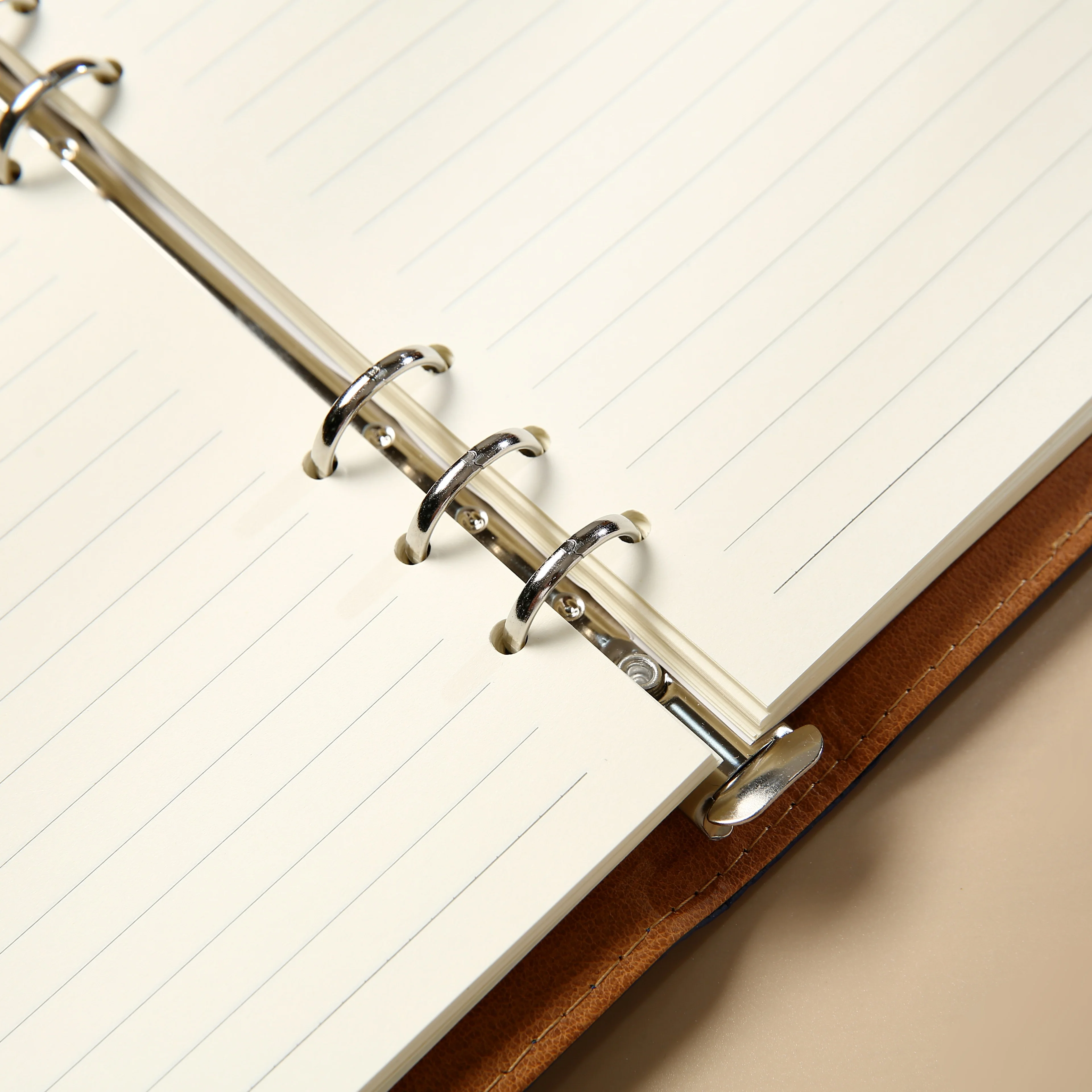 product pu leather notebook binder style refillable for business office conference personal journaling elegant professional stationery-9