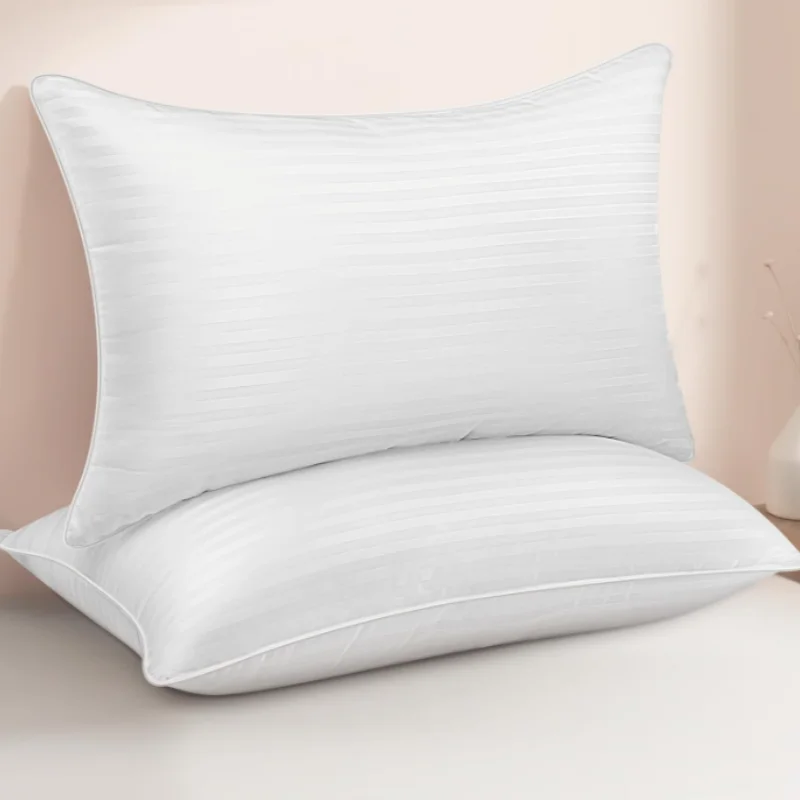 Hotel Collection Bed Pillows Queen Size Set of 2  Down Alternative Pillow for Sleeping  Pillow for Back, Stomach Side Sleepers