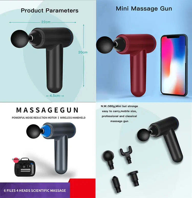 custom logo post-workout massage gun dropshipping massage gun muscle massage gun percussion massage gun vibration massage gun