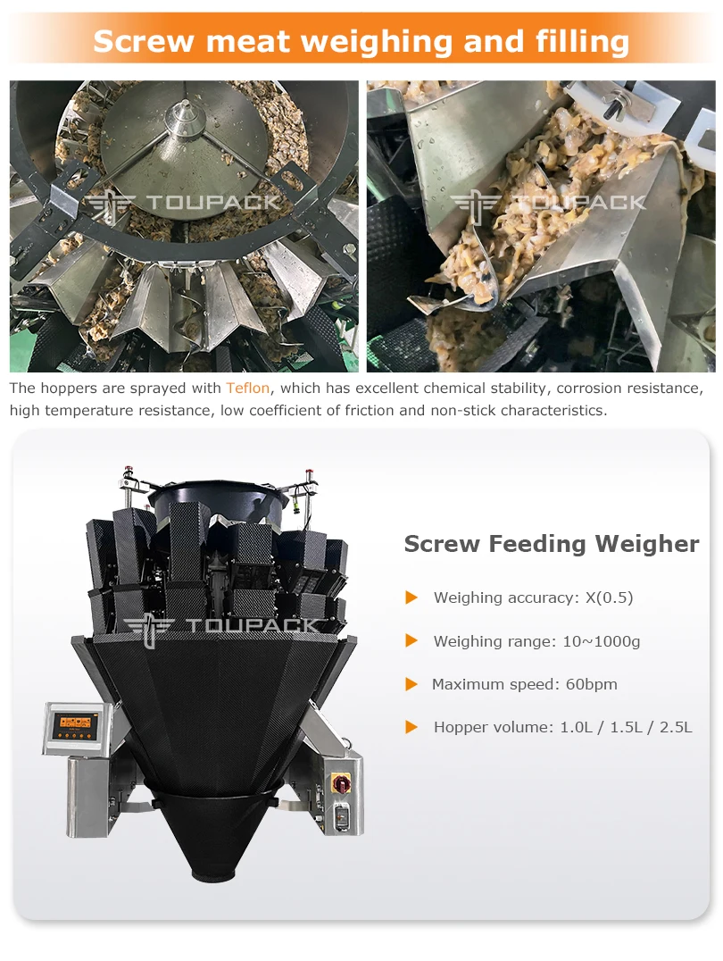 14 Heads 220V Multihead Weigher Packing Machine with 1 Year Warranty for Automatic Quantitative Bagging