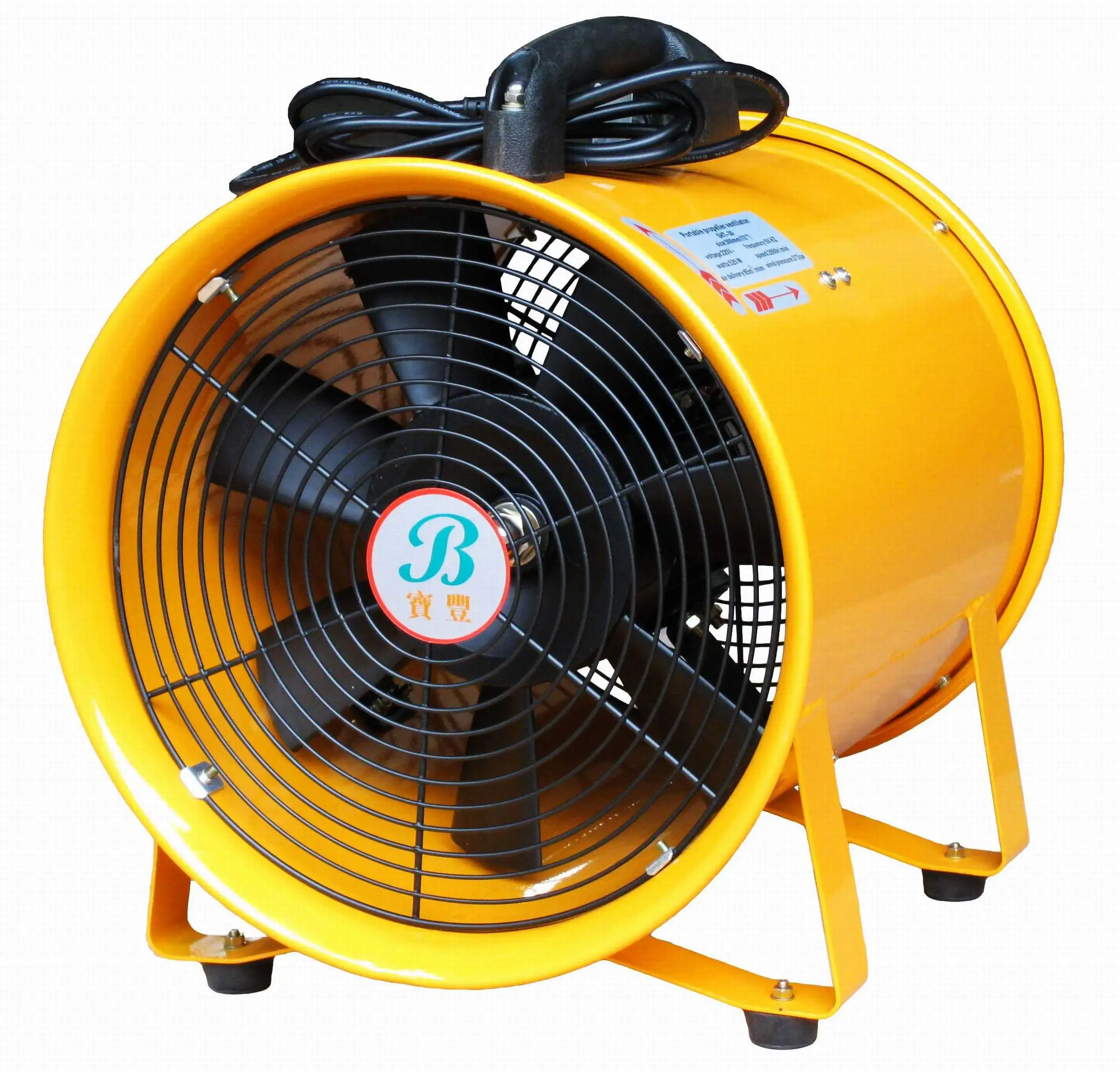Portable for Exhaust Fan, PVC, 25FT, Aluminum, Axial - detail 2