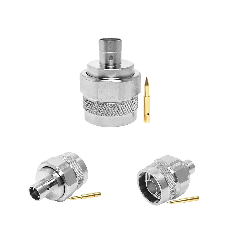 Factory Direct Coax Connecteur N Male Plug RF Coaxial Connector for Rg401 250 Cable Converter Solder Welding Connectors