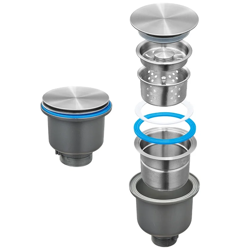 OSONOE Kitchen Sink Drain Kit Filter Garbage Acceptance of Customization Kitchen Sink Drain Strainer
