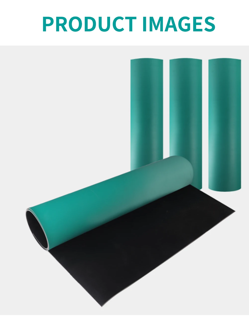 Wholesale 2mm Industrial Use Natural Esd Rubber Sheet Antistatic Table