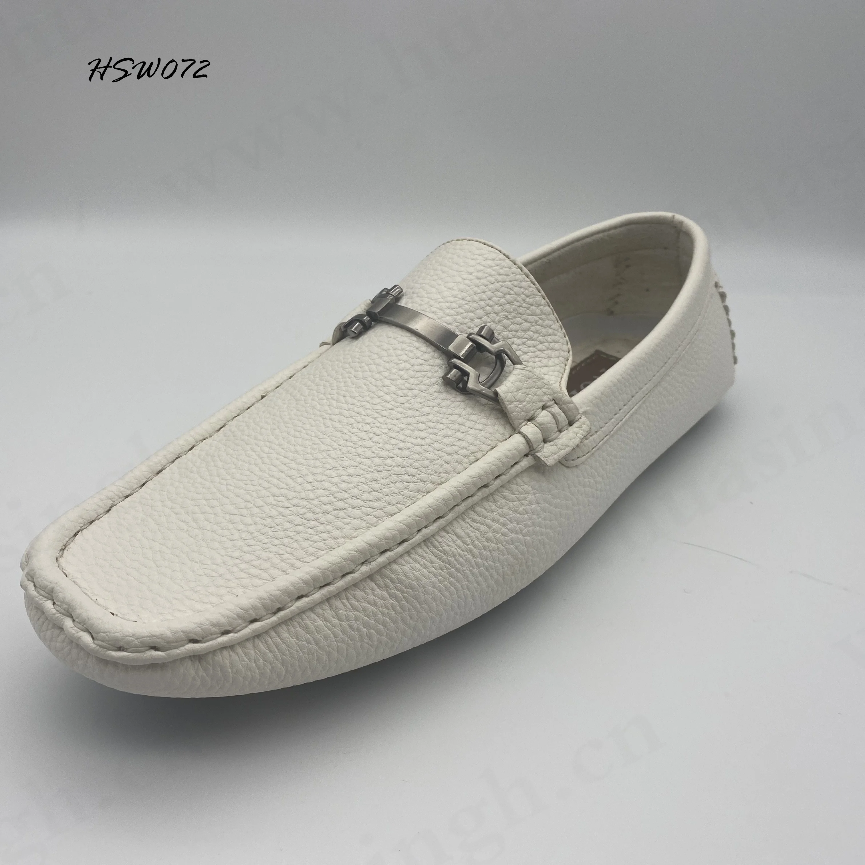 LXG,black Rubber Outsole Easy Wear Moccasin Shoes Full White Genuine Leather Upper Casual Lazy Shoes for Singapore HSW072